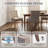 Chic Mid-Century Dining Chair Set(Set Of 2) - High Back Support, Solid Wood Frame, Bronze Accents-1431293431