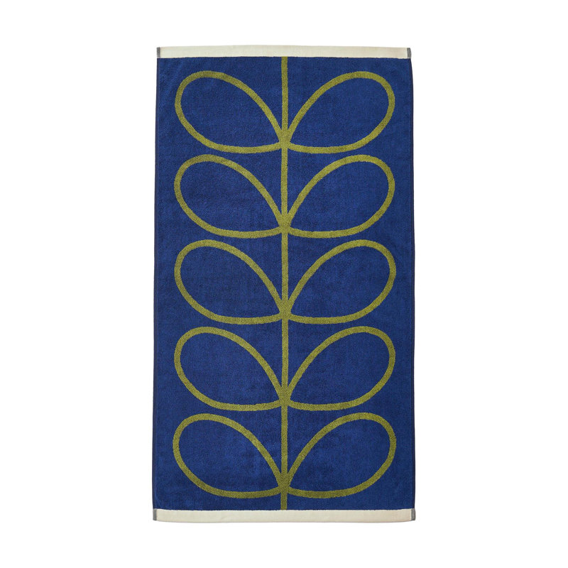 Linear Stem Navy/Olive 70x125 Bath Towel