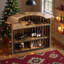 Table de bar à 4 niveaux, mini table de bar en forme d'arc avec repose-pieds-1014563669