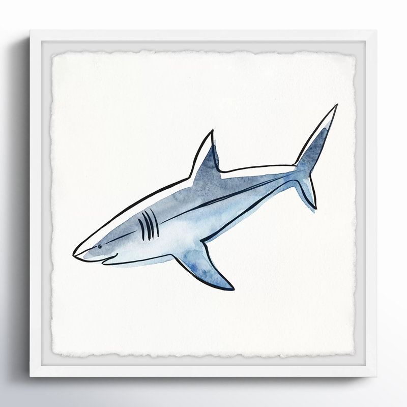 Être un triptyque shark, H 18 po x l 18 po x P 1,5 po