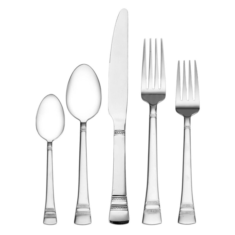 Pfaltzgraff Sapphire Bay 24-Piece Flatware Set with Steak Knives, Service for 4
