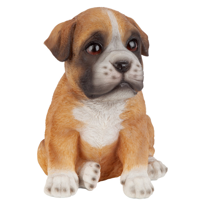 Statue boxer chiot partenaire