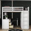 Lit mezzanine double avec tiroirs Eglinton Kids