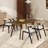 Needham Modern Dining Set, Dining Table With Chairs-1934731006-1934731001
