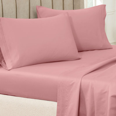 Ensemble de taies d'oreiller de couleur unie en coton égyptien certifié 650 fils Aldin