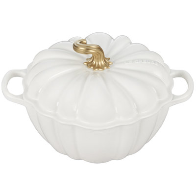 Le Creuset Enameled Cast Iron 4 Qt. Pumpkin Shaped Dutch Oven with Lid