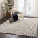 Tapis bleu marine / ivoire touffeté à la main Chism