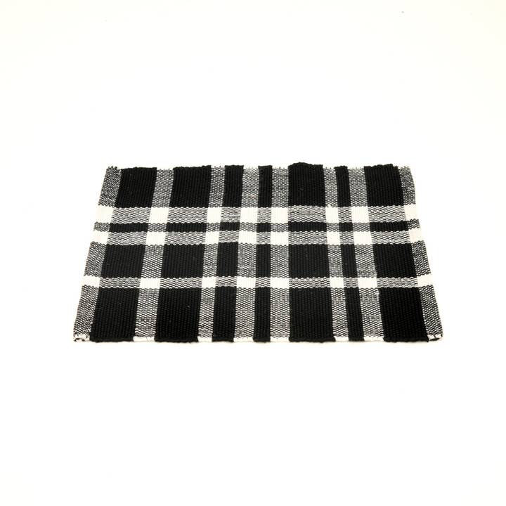 Polyester Striped Placemat, Charcoal