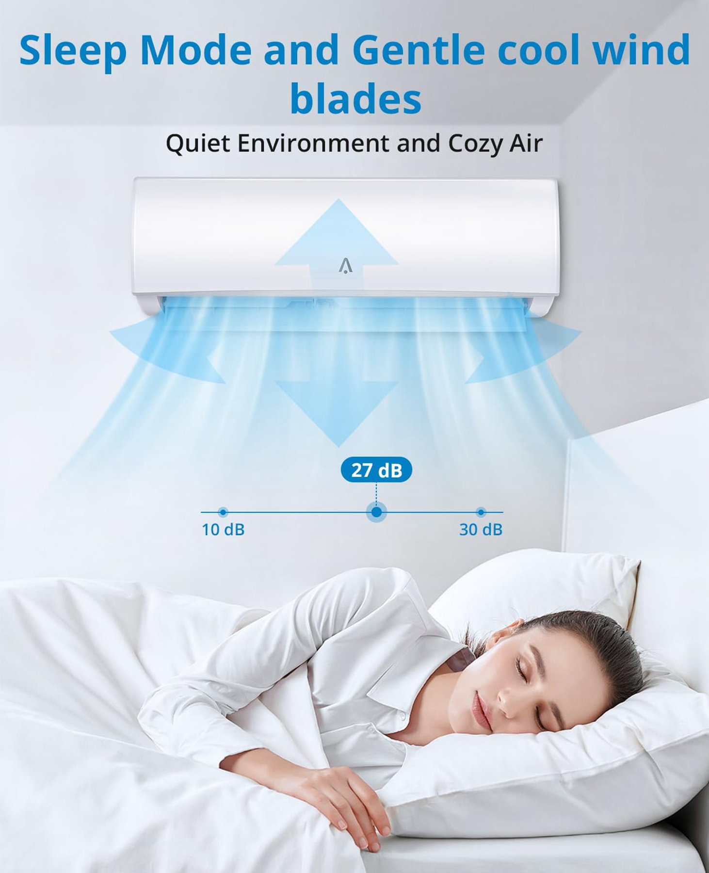 Euker 12000 BTU WiFi Connected Ductless Mini Split Air Conditioner for