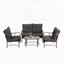 Ensemble de conversation en osier pour terrasse-1778012065