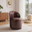 Upholstered Swivel Barrel Chair-1992331854
