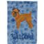 Caniche en polyester à 2 côtés 40 x 28 po standard welcome drapeau maison-957493021