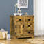 Buffet industriel, armoire de cuisine avec 4 tiroirs, 1 porte et 1 tablette ajustable