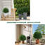 4 pièces de plantes topiaires de cyprès artificiels, plantes en pot pour jardin intérieur