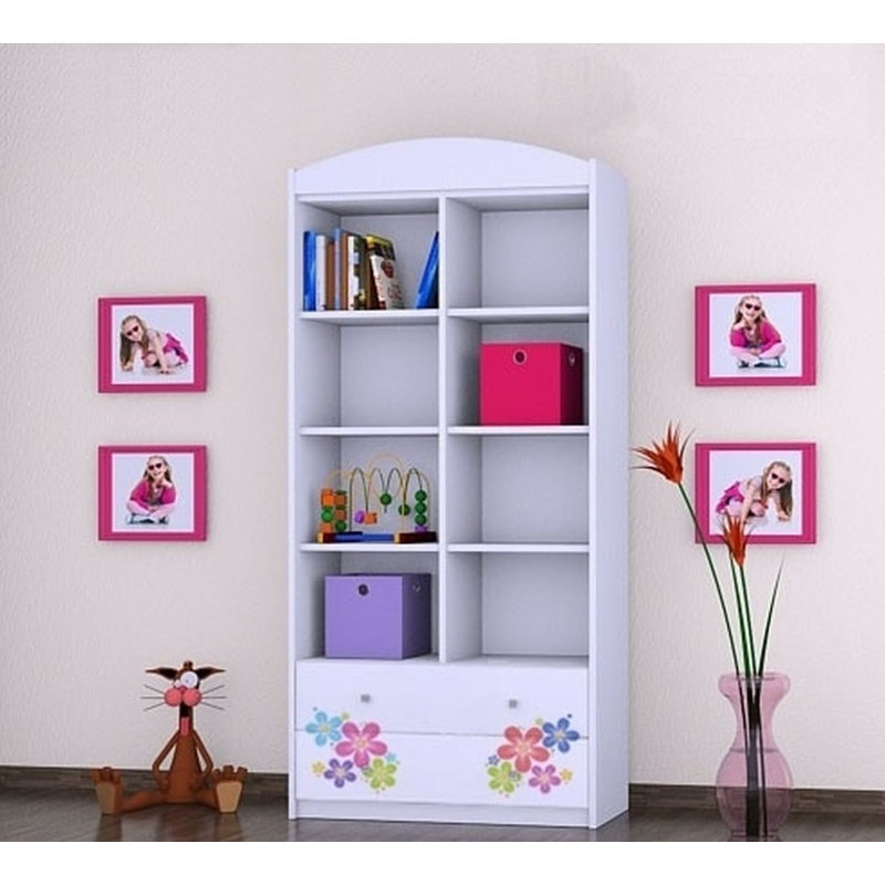 Nia 183cm H X 88cm W Kids Cube, White