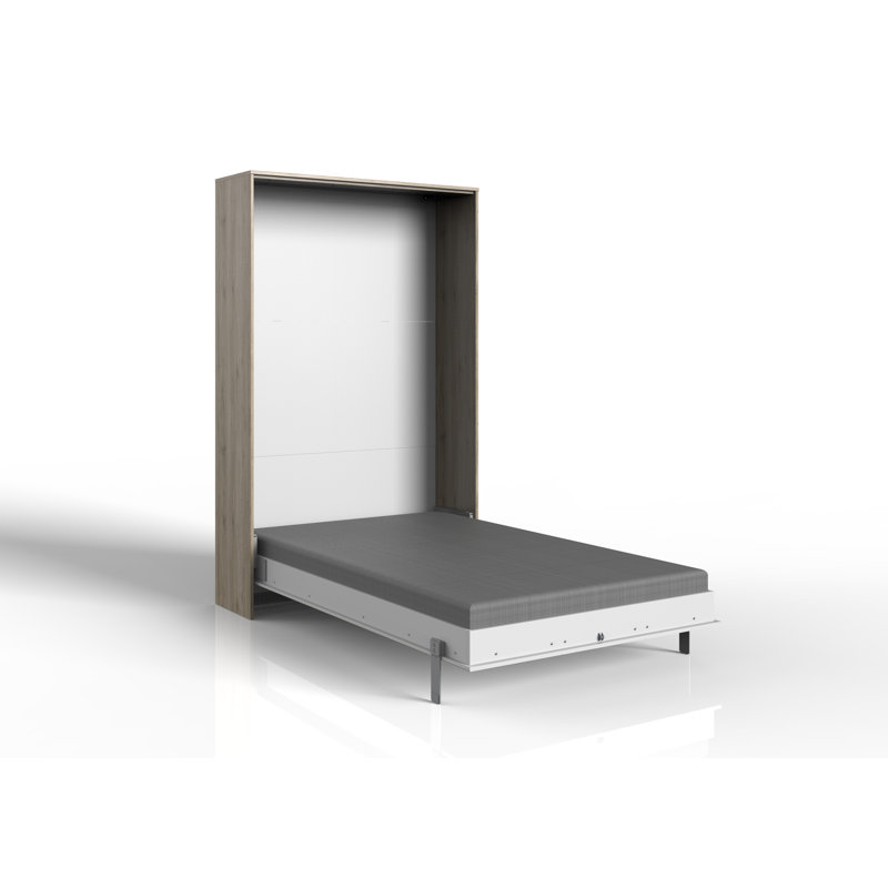 Bouck Functional Bed, 140 x 200cm, White / San Remo oak