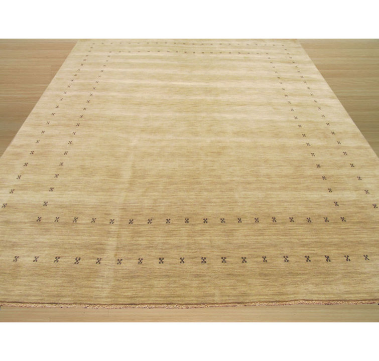 Jasmine Alluring Beige Handmade Wool Area Rug