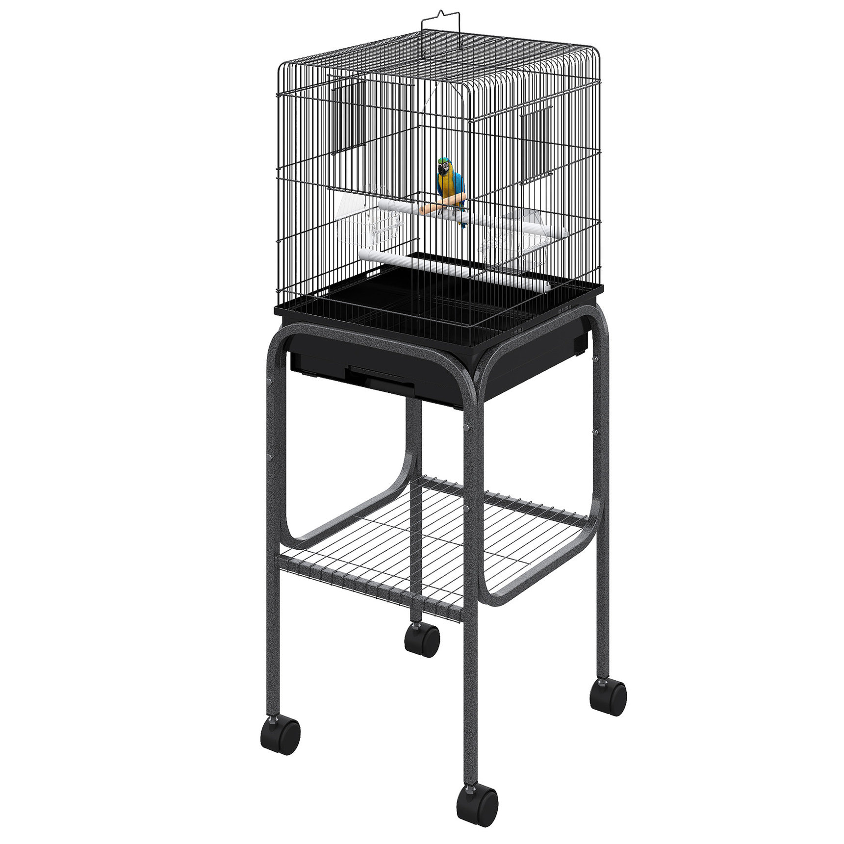 Gallery Detail: Latitude Run Metal Bird Cage For Parrots 45 Inch