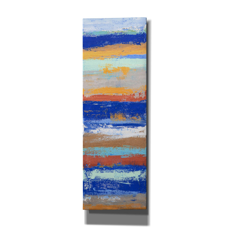 «Blue and Metal 1» par Hilary Winfield, H 60 po x l 20 po