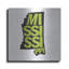  «Mississippi 2» par Art Licensing Studio, art mural en métal, 36 po x 36 po-988135227
