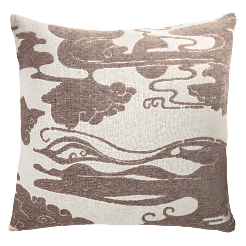 Clouds Square Pillow Cover & Insert, Fawn