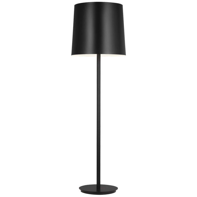 Lucia Outdoor Large Floor Lamp, Black, Black
