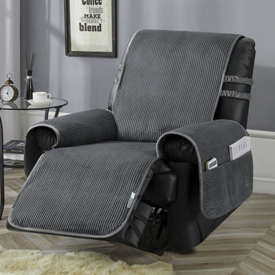 Corduroy Box Cushion Recliner Slipcover