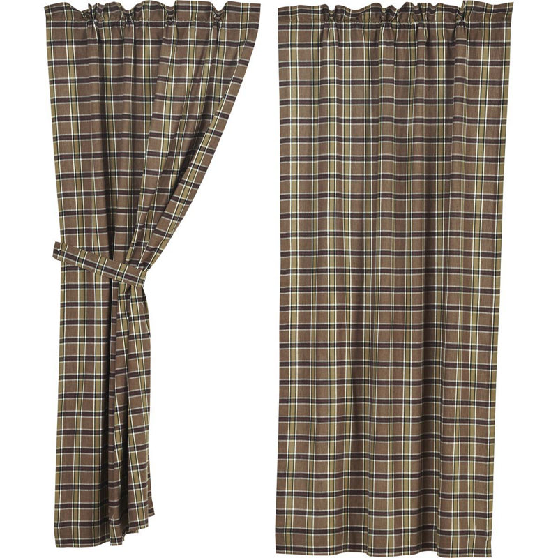Panneau de rideau simple obscurcissant avec passe-tringle 100% coton Wyatt, L 36 po x L 63 po