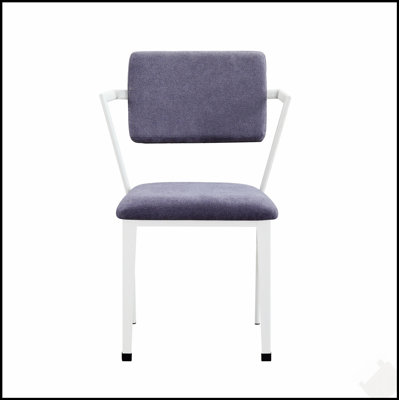Chaise de bureau ergonomique à structure en métal avec coussin rembourré et dossier haut pour une assise confortable et une productivité accrue