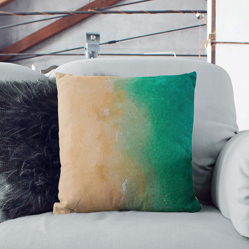 Square Throw Cushion, 40cm H x 40cm W x 15cm D
