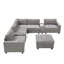 Canapé modulaire réglable moderne, tissu chenille, peu encombrant pour la maison