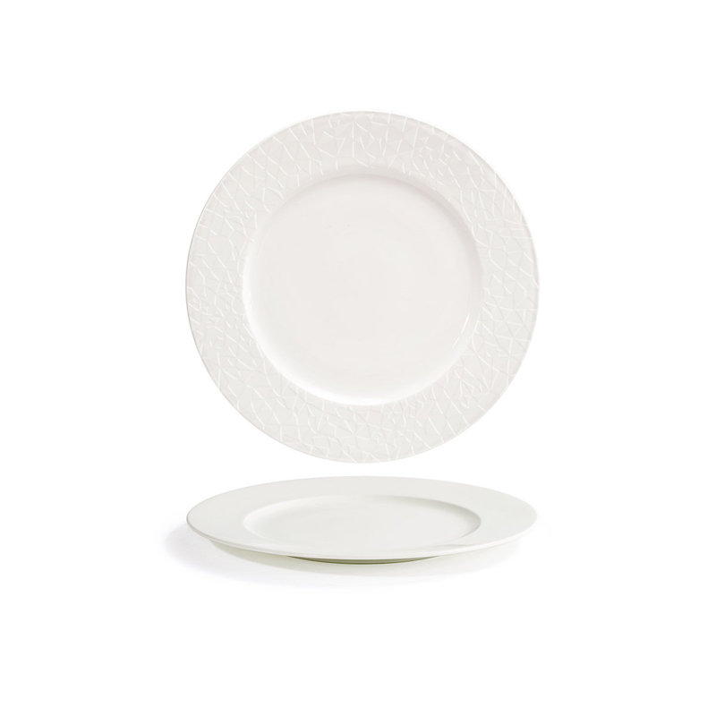 Assiette plate facettisée 11,5 po Catalyst
