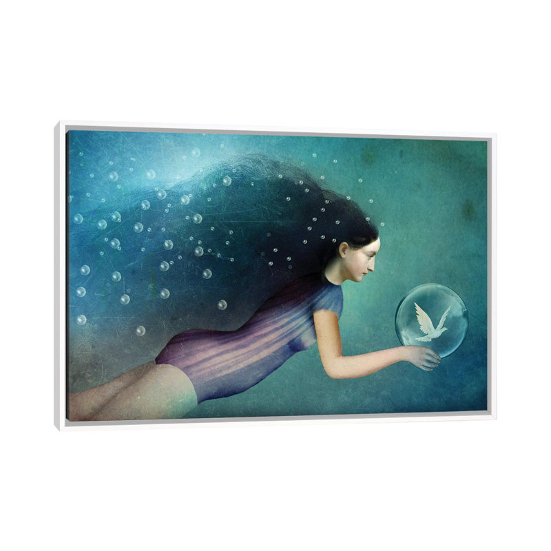 «Take Me There» par Catrin Welz-Stein - impression d'art graphique, Toile blanche encadrée, H 26 po x l 40 po x 1,5 po
