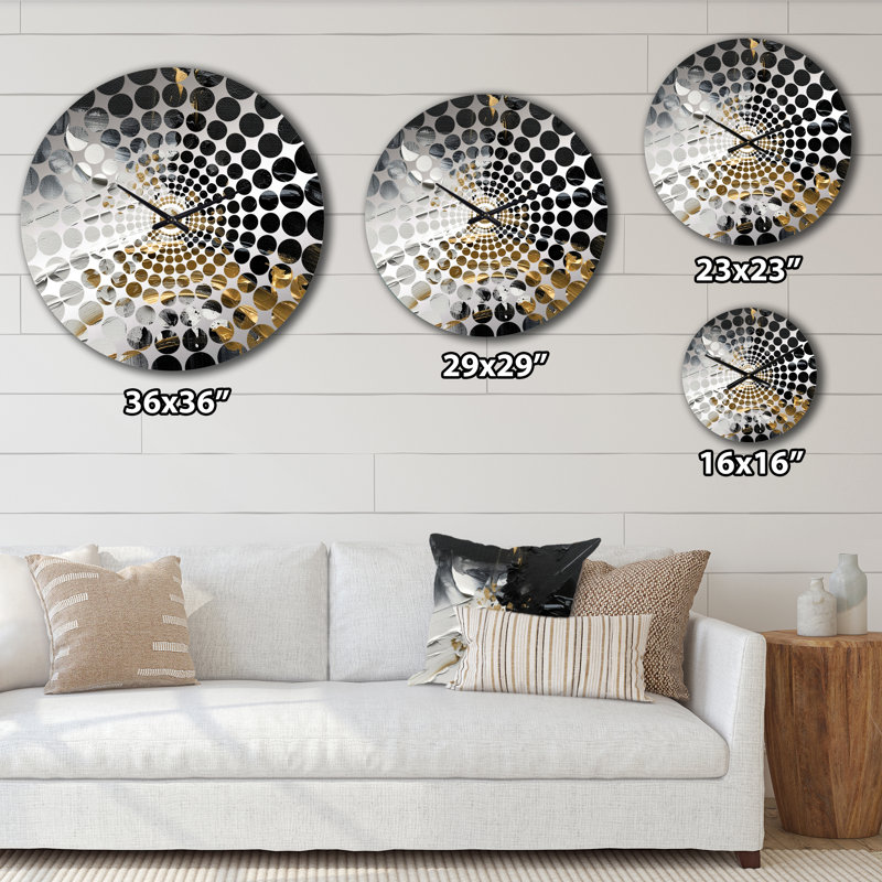 Horloge murale abstraite Mystery Awakening VII, Grand