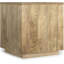 Table d'appoint carrée en bois de manguier massif fabriquée à la main avec finition naturelle pour le salon, la chambre à coucher ou le bureau
