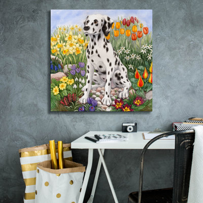  'Dalmation' by Gale Pitt Canvas Wall Art, 26" x 26"