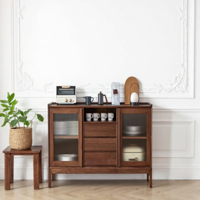 Modern Minimalist Walnut Display Case