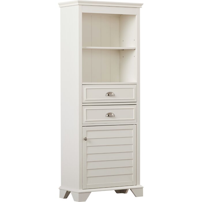 Gracie Oaks Jaiheem Freestanding Linen Cabinet & Reviews | Wayfair