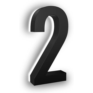 7'' H ABS-Polymer House Number