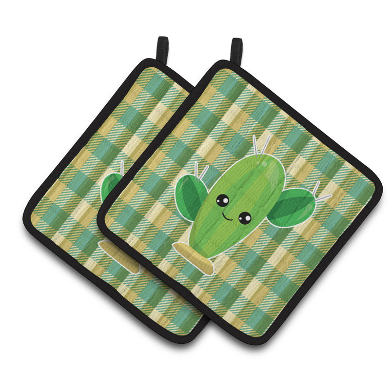Cuisinier poignée écossais cactus de caroline de trésors