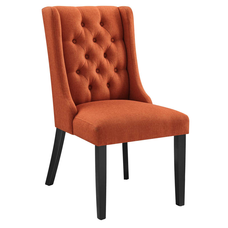 Chaise rembourrée Baronet, Orange, 1