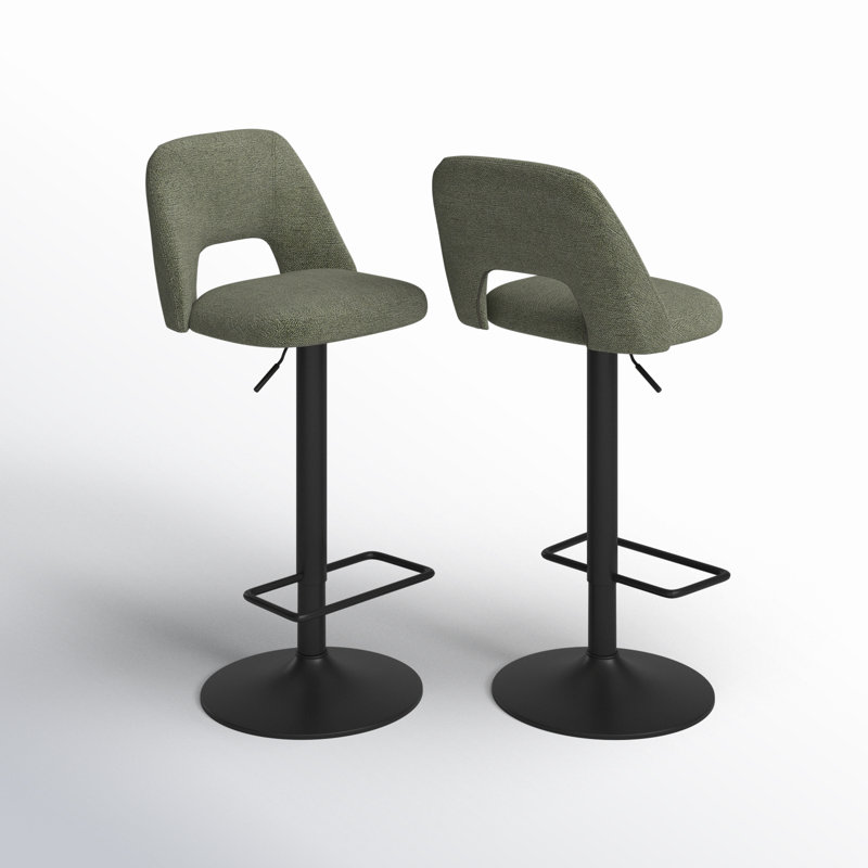 Tabouret de bar pivotant à 360 ° Bridgette, Vert olive