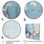 Blanchisserie blanche et bleue Farmhouse 2 - Art mural-1040309285