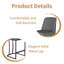 Tabouret de comptoir rembourré Malakeh-1302330098