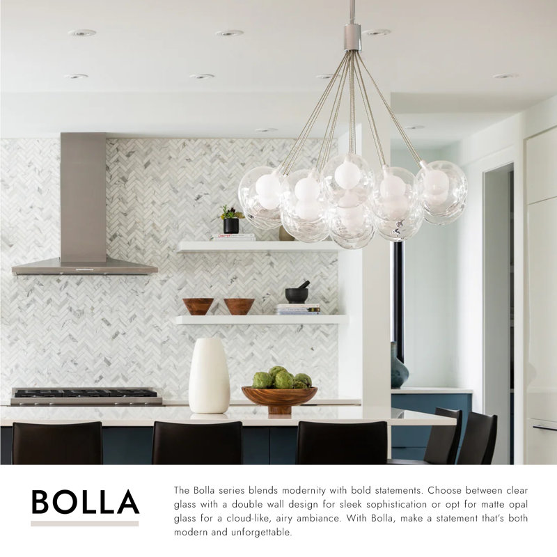 Bolla 19 - Light Chrome LED Cluster Pendant