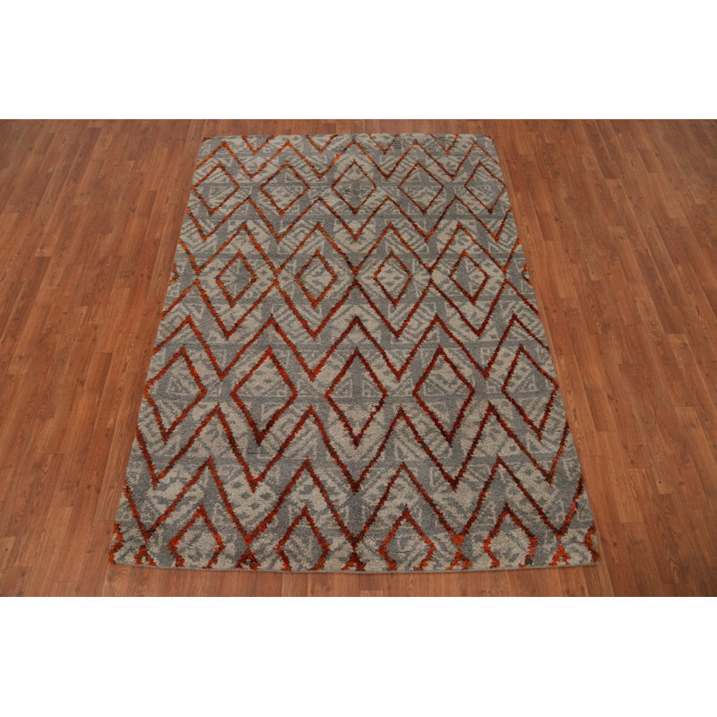 Geometric Moroccan Room Size Area Rug 5x8