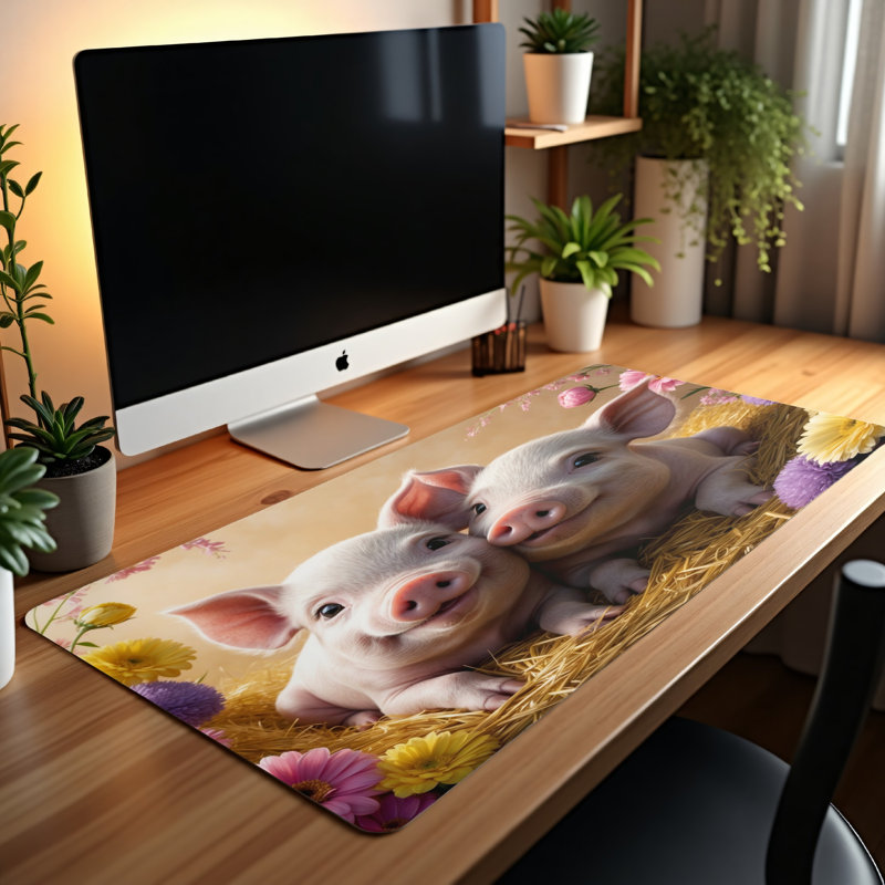 Polyester Desk Pad, 14.4x12.1