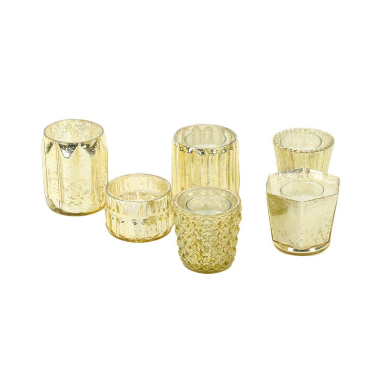 Ensemble de votive en verre 6 pièces, Catalytique