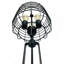 LAMPE DE TABLE CAGE INDUSTRIELLE H 26 po NOIRE