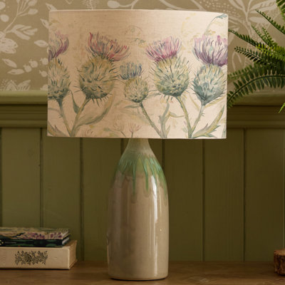 Narvi Jade Table Lamp & Thistle Glen Eva Shade